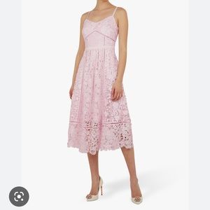 Ted Baker Pale pink lace dress worn once for photoshoot, extremely flattering!